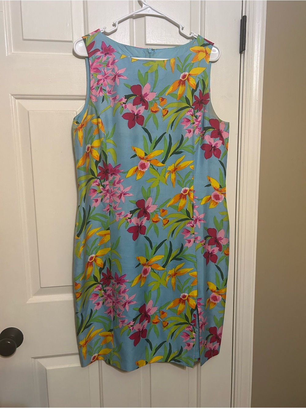 Vintage Spenser Jeremy silk Hawaiian shift dress women’s plus size 14